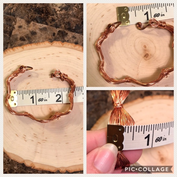 Handmade copper bracelet shiny weaves NWT small - Picture 5 of 8